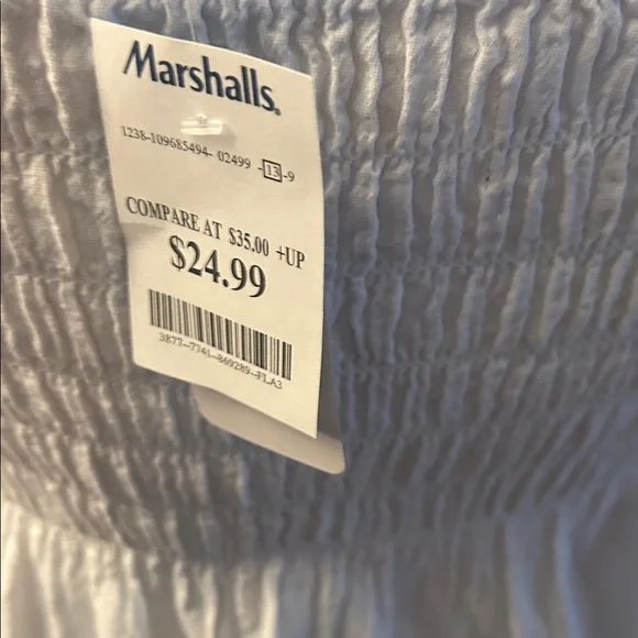 White Halter Dress with Crochet Details - Picture 5 of 7